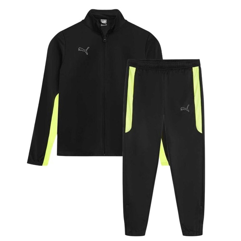Puma Childrens/Kids Finesse Sport Tracksuit / Black/Yellow